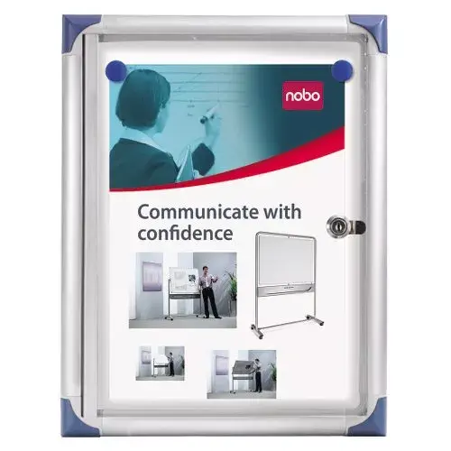 Glazed Case Magnetic Nobo Extra Flat 1xA4 Photo 2