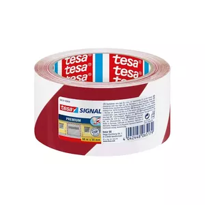 Barricade Tape TESA 58131 Red White 66m
