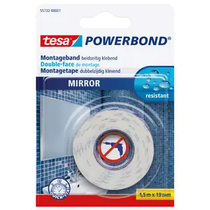 Montāžas lente Tesa Powerbond MIRROR 1.5m 19mm