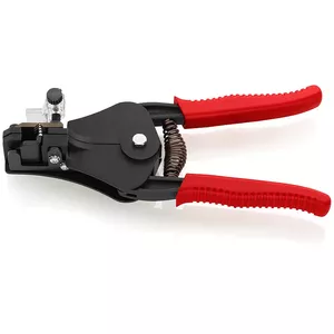 Cable stripper Knipex 12 21 180, 180 mm, plastic handles, 366 g, black/red