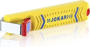 Cable stripper JOKARI T10160 for insulation diameters 4–16 mm, polyamide body, replaceable blade in handle