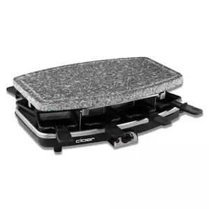 Raclette Grill Cloer 6430 8 Person 1100 W Black Grey