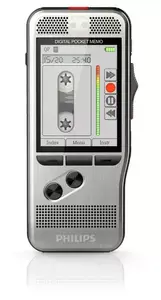 Digitālais diktofons Philips DPM 7200 Flash card Stainless steel — 32 GB, 320×240 displejs, Micro-USB