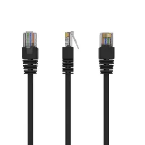 Сетевой кабель Gembird PP12-0.25M/BK Patch Cord Cat.5e UTP RJ-45 Male to Male Black