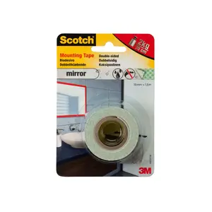 Double-sided tape Scotch 40031915 — 19 mm x 1.5 m, acrylic adhesive