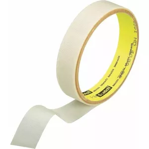 3M lipīgā lente stikla audumam 55 m × 19 mm, balta ar polietilēna pārklājumu
