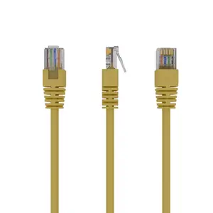 Gembird PP12-0.25M/Y Patch Cord Cat.5e UTP RJ-45 Yellow Networking Cable