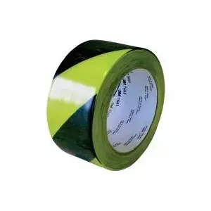 PVC marking tape 3M 766i, 33 m × 50 mm, black/yellow