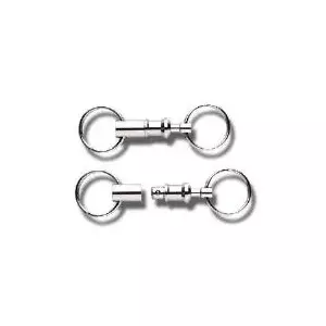 Key holder WEDO 262 51526 — metal key rings, silver nickel-plated