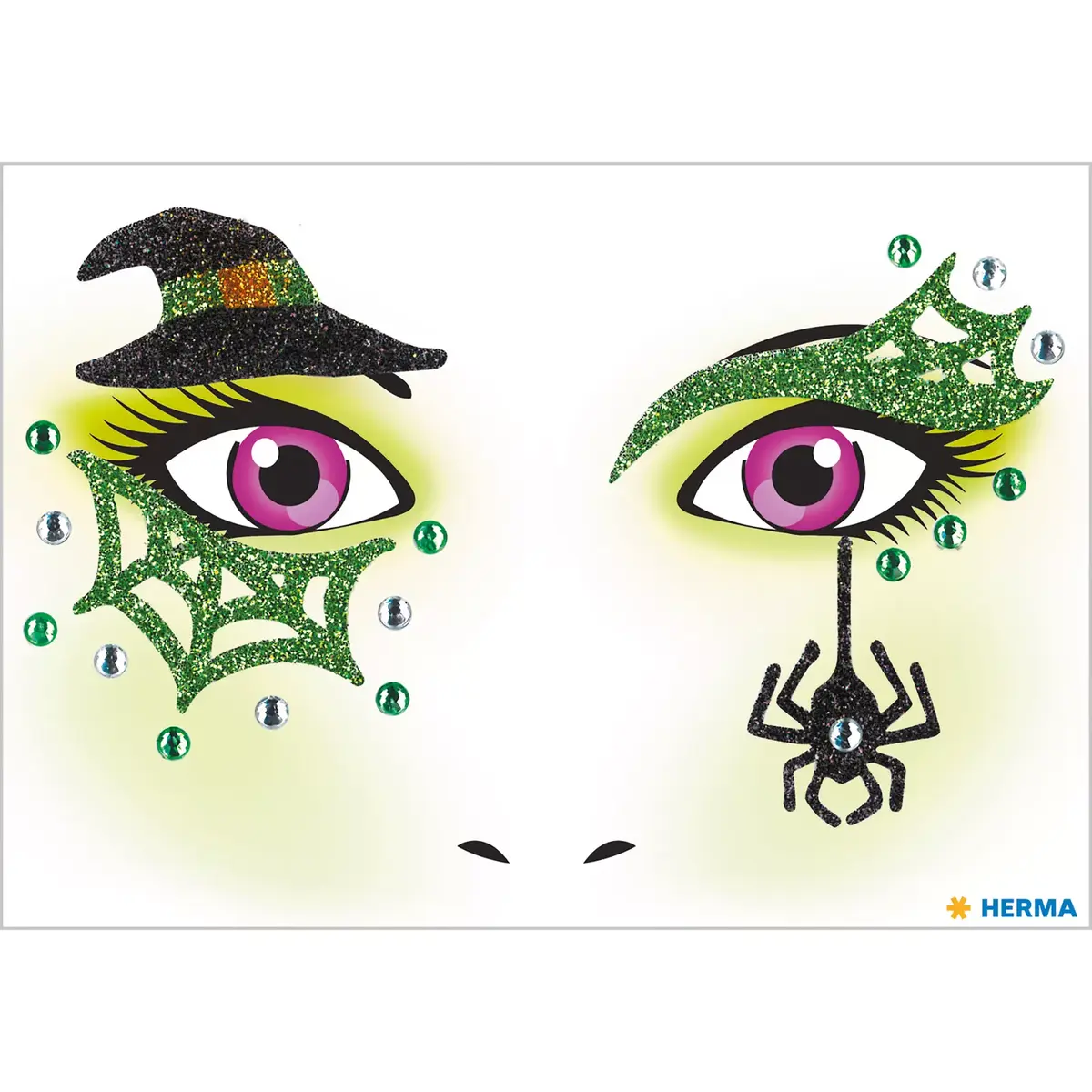 Face Art Stickers HERMA Witch Photo 2