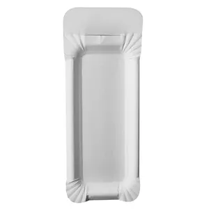 Plate Papstar 11030 Disposable Rectangular Cardboard 210x80mm