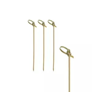 Wooden skewers Papstar 16769, disposable party skewers, 250 pcs, FSC-certified