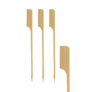 Papstar food skewers 15 cm 250 pcs – wooden disposable skewers for appetizers and grilling