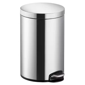 Trash can Helit H2403500 12 L Round Stainless steel