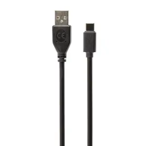 Кабель USB-A — USB-C GEMBIRD 1 м, USB 2.0, папа-папа, чёрный