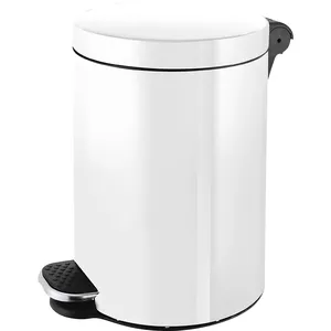 Trash Can Helit H2404195 8 L Round Silver