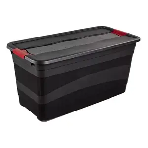Storage box keeeper 1083082600000 Rectangular Polypropylene Black Red
