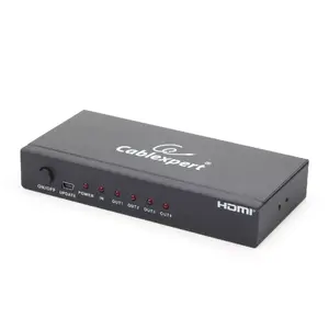 HDMI video splitter GEMBIRD DSP-4PH4-02 — 4× HDMI outputs, HDMI 1.4, 225 MHz, steel case, 146×73×24 mm