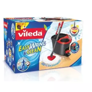 Mop Vileda Easy Wring & Clean Fiber Grey Red