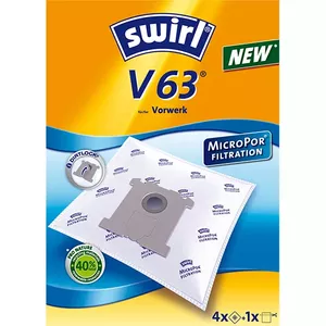 Putekļu soma Swirl MELITTA V 63 MicroPor cilindru putekļsūcējam