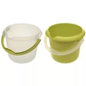 Bucket keeeper Mika 5 L transparent with ergonomic handle