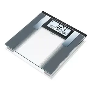 Elektroniskie personu svari Sanitas SBG 21 — ietilpība 180 kg, sudraboti, LCD displejs (ciparu augstums 2,5 cm)