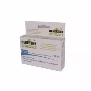 Tintes kasete GenerInk Epson T1814/1804 Yellow 9ml 450 pages