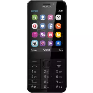 Nokia 230 7.11 cm (2.8") 91.8 g Black, Grey Feature phone