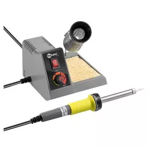 Soldering iron Fixpoint 51091, AC, 220–240 V, 48 W, up to 450 °C, multicolour, dimensions 115×140×120 mm