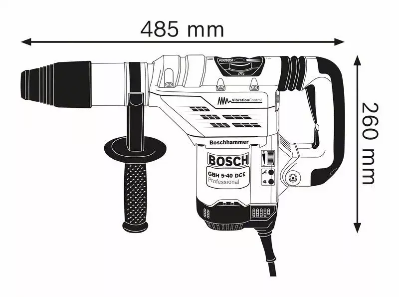 Перфоратор Bosch GBH 5-40 DCE Professional Photo 4