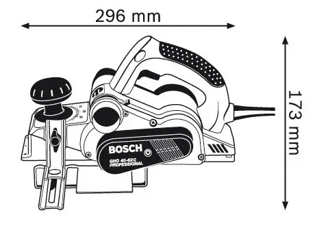 Slīpmašīna Bosch GHO 40-82 C Professional Photo 2