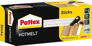Стержни для горячего клея Pattex HOT STICKS круглые 1 кг прозрачные для клеевого пистолета HOT SUPERMATIC (PTK1)