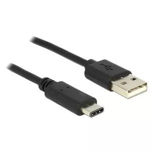 USB Cable DeLOCK 83600 USB 2.0 1m USB C USB A Black