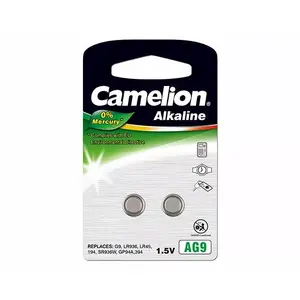 Button cell battery CAMELION AG9 (alkaline) – 2 pcs for small electronics, model 12050209