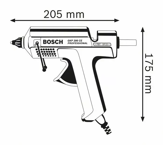 Клеевой пистолет Bosch GKP 200 CE Photo 2
