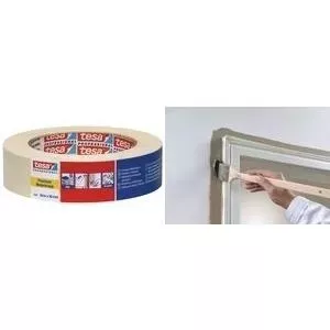 Maskēšanas lente Tesa Maler Krepp 4306 19 mm x 50 m, vāji krokojuma