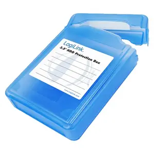 LogiLink UA0133 Storage Drive Case for 3.5" HDD Blue Water-Resistant Protection Box