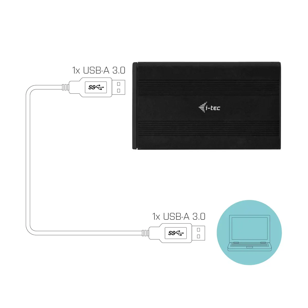 HDD/SSD korpuss i-tec Advance MySafe AluBasic 2.5" USB 3.0 Photo 7