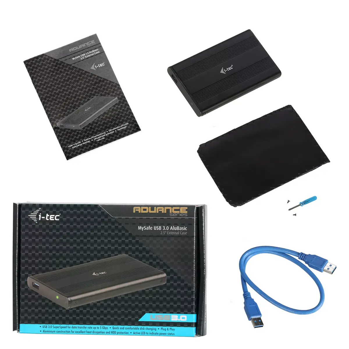 HDD/SSD korpuss i-tec Advance MySafe AluBasic 2.5" USB 3.0 Photo 8