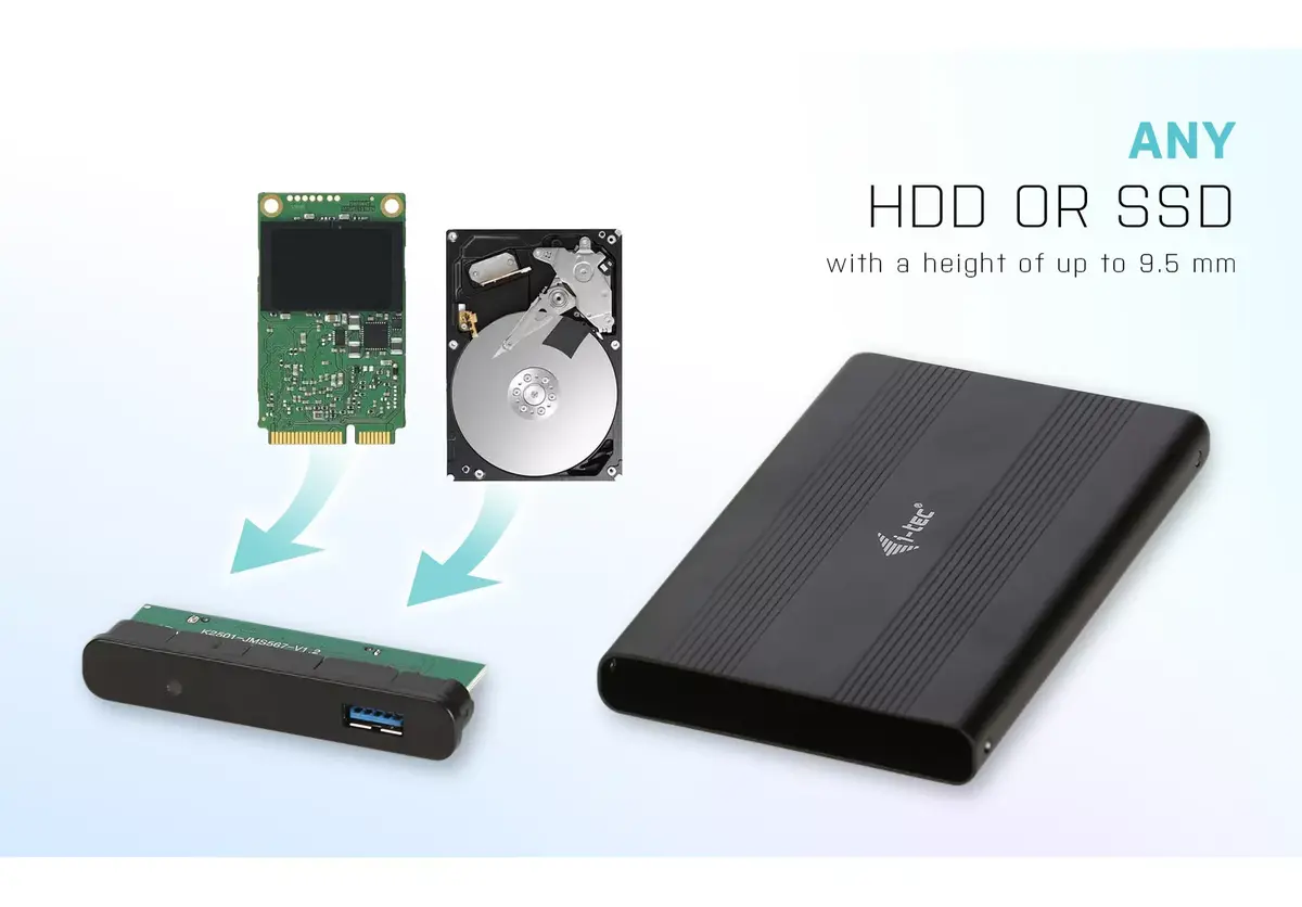 HDD/SSD korpuss i-tec Advance MySafe AluBasic 2.5" USB 3.0 Photo 11