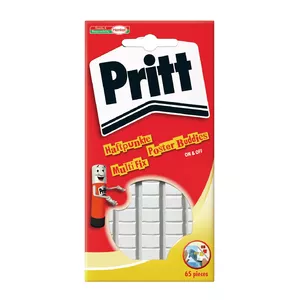 Pritt Multi Tack Mounting Labels, 65 Pieces, White