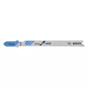 Полотно для лобзика Bosch T 118 A из быстрорежущей стали HSS 5 шт