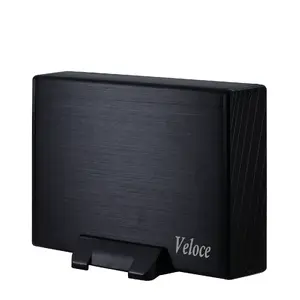 INTER-TECH 3.5" HDD enclosure Veloce GD-35612, USB powered, SATA II, 4 TB max, aluminium, black