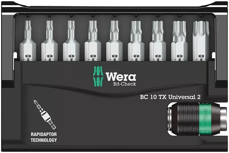 Bitu komplekts Wera Bit-Check 10 TX Universal 2 Photo 2
