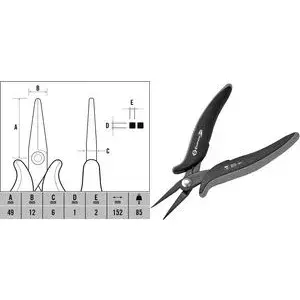 Kniedētāji c.k tools T3889 — ESD taisnie smalkie knaibles, 152 mm