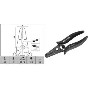 Wire stripper c.k tools T3895 ESD for 0.8–2.6 mm conductors