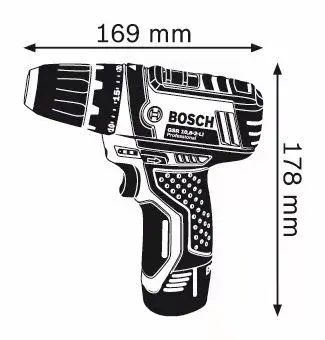 Pistoles rokas urbjmašīna Bosch GSR 10,8-2-LI Professional, 060186810D Photo 5