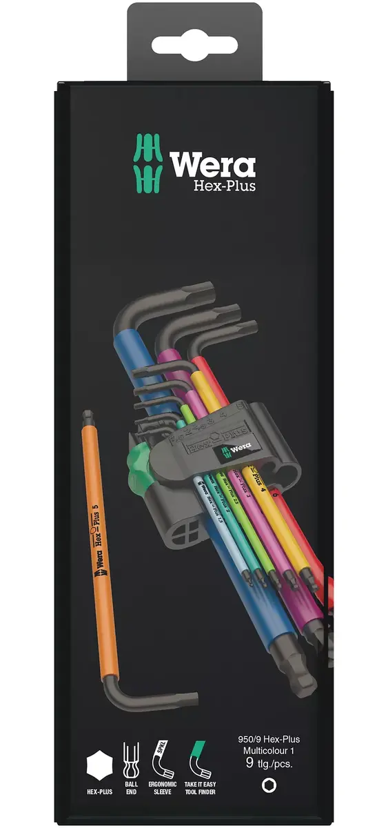 L-образный шестигранный ключ Wera 950 Spkl9 Photo 2
