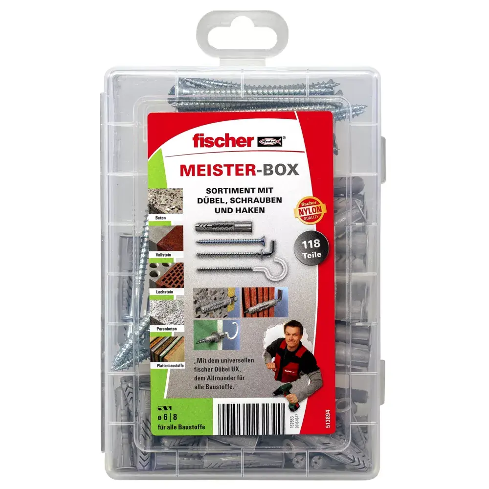 Набор винтов и дюбелей Fischer MEISTER-BOX UX Photo 4