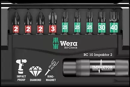 Screwdriver Bit Set Wera 05057682001 Photo 2